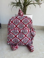 Tas Ransel Anak Pinkcityhandloom Buatan Tangan India Bahan Katun Lembut Tahan Lama Portabel Berkualitas Tinggi Motif Bunga Kapasitas 5Kg