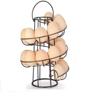 Panier à œufs rond en fil métallique, fait main, avec poignée, style campagnard vintage, panier de rangement, vente en gros - Product Image 3