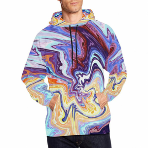 เสื้อฮู้ดผู้ชายแบบขายส่ง พิมพ์ลายแบบซับลิเมชั่น ออกแบบเองได้ เสื้อสเวตเตอร์สีพื้นสำหรับผู้ชาย สั่งทำได้ - Product Image 6