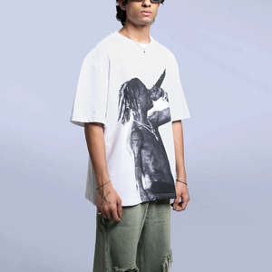 Camiseta Extra Grande para Hombre, 100% Algodón, Grueso |   Serigrafía Personalizada para Ropa Urbana |   Fabricante con MOQ Bajo 2026 - Product Image 3