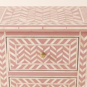 Handmade Chevron Striped Bone Inlay Modern Luxury <b>Side</b> <b>Table</b> <b>For</b> <b>Living</b> <b>Room</b> Home Decoration <b>Storage</b> Solution - Product Image 5