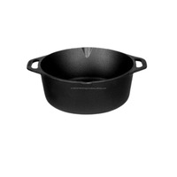 Cocotte en fonte d'argent de 10 pouces, style culture tribal, avec couvercle en verre, écologique, pour usage domestique, hôtelier et de restauration, fabriquée à Balaghat, Madhya Pradesh