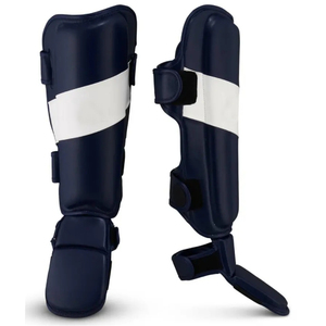 Protège-tibias professionnels légers en cuir PU, protection des jambes, durables, absorbant les chocs, pliables, respirants, pour adultes, usage sportif - Product Image 1