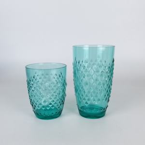 Verres à boire en plastique vintage Jack Worth Diamond Design, capacité de 16,7 oz, résistants aux chocs, pour mariage et usage domestique - Product Image 3