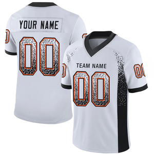 Camiseta de fútbol blanca personalizada con nombre y número, estampado por sublimación para hombre, uniforme de poliéster transpirable para adultos - Product Image 1