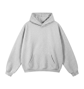 Sweat à capuche pour homme grande taille, pull en molleton à épaules tombantes, sweat à capuche surdimensionné épais, fabricant de vêtements en marque privée - Product Image 3