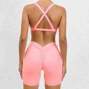ชุดออกกำลังกายผู้หญิงขายส่ง เสื้อชั้นในกีฬา กางเกงเลกกิ้ง ชุด 5 ชิ้น เอวสูง ชุดออกกำลังกาย ชุดฟิตเนส ชุดโยคะสำหรับผู้หญิง - Product Image 4