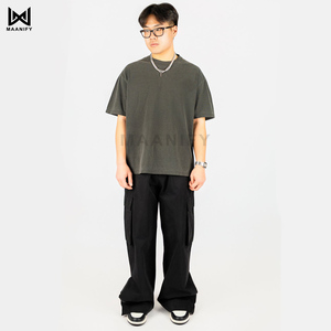 เสื้อยืดโอเวอร์ไซส์ทรงแบ็กกี้ สตรีทแวร์ ผ้าคอตตอนย้อมสี ยี่ห้อ MAANIFY ขายดีที่สุด กำลังฮิต - Product Image 2