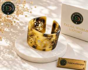 Bracelet en corne de qualité supérieure avec motif ajouré, bijou tendance pour femme, bracelet en corne antique de la meilleure qualité - Product Image 6