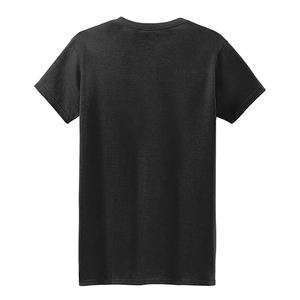 T-shirt à manches courtes col rond uni pour femme, coupe classique, jersey tricoté décontracté, 100% coton respirant, toutes saisons - Product Image 6