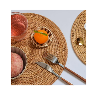 Sous-plats en rotin, dessous de plat créatifs ronds, taille personnalisable, pour hôtels et restaurants, cuisine et table, à prix abordable - Product Image 4
