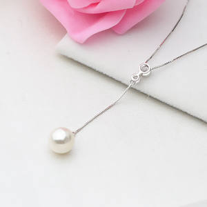 จี้เงินแท้ S925 พร้อมสร้อยแบบกล่อง สร้อยแบบปลอก สร้อยแบบห้อย พร้อมไข่มุก สำหรับงาน DIY  อะไหล่เครื่องประดับกึ่งสำเร็จรูป - Product Image 3