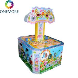 Máquina de <span class=keywords><strong>Juego</strong></span> de Topos Operada con Monedas para Dos Personas, Juguete de Madera para Aliviar el Estrés con Llavero de Topo y Marmota - Product Image 3