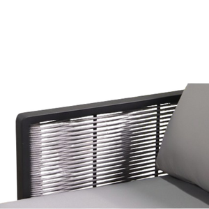 Canapé d'extérieur modulable en mousse avec structure métallique, durable, pour hôtels, appartements et villas - Product Image 4