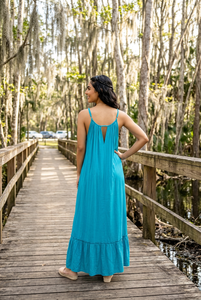 ชุดเดรสลำลองผ้าแคมบริคสำหรับผู้หญิง ผ้าฝ้ายเนื้อนุ่ม น้ำหนักเบา ระบายอากาศได้ดี เหมาะสำหรับใส่ในฤดูร้อน เสื้อผ้าแฟชั่นสำหรับสุภาพสตรี สวมใส่ได้ทุกวัน สวยสง่า - Product Image 2