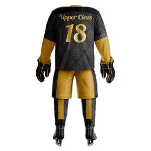 Conjunto de Uniforme de Hockey sobre Hielo Personalizado con Impresión por Sublimación y Bordado |   Proveedor y Exportador Mayorista de Camisetas y Pantalones OEM ODM - Product Image 3