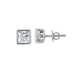 luxury 925 sterling <b>silver</b> stud <b>earrings</b> high carbon diamond stone womens fine jewelry for wedding party anniversary gift ideas - Product Image 2