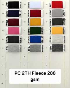 Tissu polaire PC 280 GSM en coton et polyester tricoté, respirant et chaud, pour sweat-shirts, sweats à capuche et vestes - Product Image 3