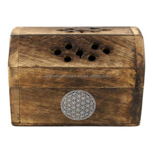 เตาเผาเครื่องหอมทรงกรวยไม้สุดหรู พร้อมลวดลายดอกไม้ อุปกรณ์ตกแต่งบ้านเพิ่มความหอมระดับพรีเมียม มีให้เลือกหลายแบบ - Product Image 2