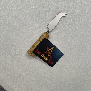 Eco Friendly Hot Selling <b>Cheese</b> <b>Set</b> Stainless Steel With Resin Stone Handle <b>Cheese</b> Slicer Cutter Knife <b>Set</b> At Affordable Price - Product Image 3