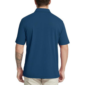 Polo homme personnalisé OEM, séchage rapide, manches courtes, prix de gros, haute teneur en polyester et élasthanne - Product Image 4