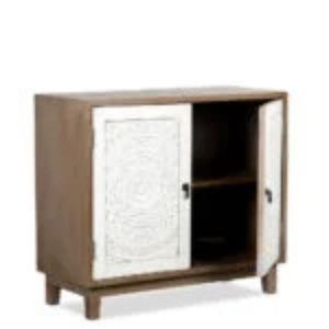 Antique Luxury Solid Wood <b>Sideboard</b> Cabinet with Doors for Living Room Entryway <b>Storage</b> - Product Image 3