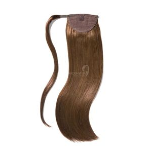 Fournisseur professionnel Cuticules Alignées Extensions de queue de cheval non transformées Remy Grade Cheveux vietnamiens Non-Chemical Wave Style Toupet - Product Image 1