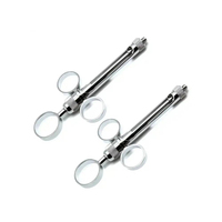 Seringue dentaire manuelle en acier inoxydable de qualité supérieure, instrument chirurgical réutilisable pour dentistes, kit de chirurgie d'injection précise