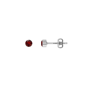 925 Silver Garnet Natural Pear Oval Shape Butterfly Lock Stud <b>Earrings</b> Classic Style Bezel Setting Wedding Engagement Pack 4 - Product Image 2