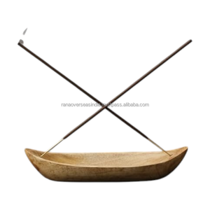 Luxury Wooden Incense Stick Holder Handmade Wooden Ash Catcher Burner for Yoga Spa Prayer and Home <b>Decoration</b> - Product Image 2