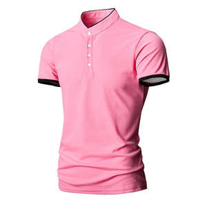 Vente en gros de chemises POLO pour hommes à manches courtes, mode décontractée européenne et américaine, nouvelle collection été, et hauts grandes tailles - Product Image 2