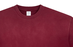 Camisetas de punto personalizadas al por mayor, estilo urbano, de algodón 100% de 280 g/m², cuello redondo, oversize para hombre, lisas, teñidas, transpirables - Product Image 3