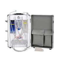 Équipement de laboratoire dentaire Unité dentaire portable avec pièce à main à grande et petite vitesse et compresseur d'air