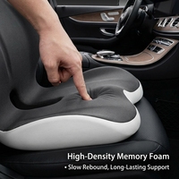 Coussin de siège de voiture ergonomique 2-en-1 en mousse à mémoire de forme et oreiller de soutien lombaire pour soulager les douleurs du bas du dos, coussin de coccyx lavable OEM ODM
