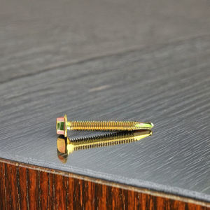 Tornillo PDC de rosca estándar de acero al carbono clase 8, galvanizado con fosfato de zinc, con cabeza hexagonal y perforación automática, duradero, en pulgadas. - Product Image 1