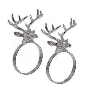 Vente chaude Métal Or Bois Serviette Anneau Durable Écologique Antique Fête De Mariage Festive Décor À La Maison À Manger Vaisselle - Product Image 5