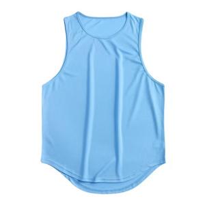 Débardeur sans manches pour homme, col rond, respirant, en polyester tricoté, style décontracté et sportif - Product Image 3
