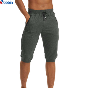 Nouveauté : Pantalon Capri pour homme, short de sport décontracté 3/4, jogging respirant à séchage rapide, poches zippées, unisexe, pour l'été - Product Image 1