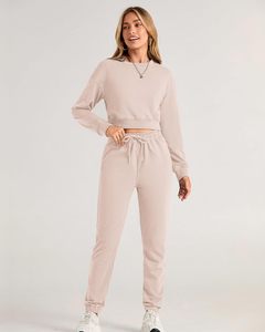 Ensemble de survêtement décontracté pour femme 2026 – Survêtements amples deux pièces pour l'entraînement et le jogging - Product Image 2