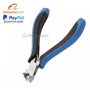 Alicates de corte de extremos de acero inoxidable de 120 mm con mandíbula lisa, mango ergonómico y doble resorte, herramienta para cortar alambre en joyería - Product Image 4