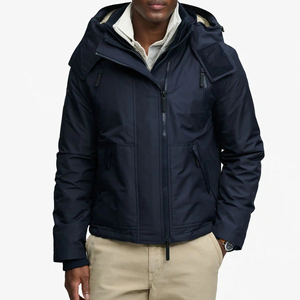 Chaqueta cortavientos premium con logotipo personalizado bordado, ropa de senderismo ligera, informal, para exteriores, con cremallera. - Product Image 2