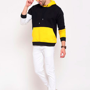 Sweat à capuche décontracté pour homme, imprimé numérique personnalisé OEM, 100 % coton molletonné épais, coupe ample, col long à capuche, hiver - Product Image 2