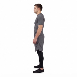 Custom Charcoal Gray MMA Fight <b>Shorts</b>-Lightweight No-Gi <b>Grappling</b> <b>Shorts</b> with Hook Loop Waistband for Men - Product Image 3