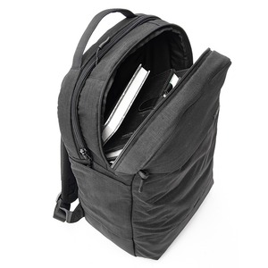 Black large capacity business <b>backpack</b> <b>leather</b> <b>laptop</b> <b>backpack</b> multi-layer <b>backpack</b> work commuting travel bag - Product Image 5