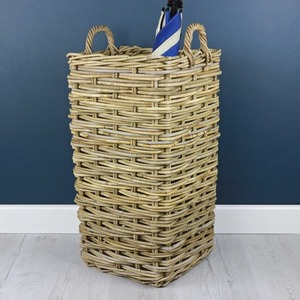 Set Of 2 Rattan <b>Square</b> Wicker Umbrella Stand <b>Basket</b> Handmade Storage <b>Baskets</b> Natural Rattan Modern Multifunction Made in Viet Na - Product Image 3
