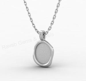 Handmade 18K Gold 925 Silver 10x12mm Oval Cup Blank Bezel Charm Pendant Setting Resin <b>Ashes</b> DIY Crafts Jewelry Findings - Product Image 3