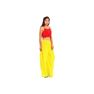 Pantalon Harem Plissé Femme Taille Haute Ample Jambe Large en Rayonne pour l'Été – Meilleures Ventes, Toutes Tailles - Product Image 5