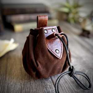 Custom Handmade <b>Leather</b> Coin <b>Pouch</b> Viking Style <b>Belt</b> <b>Pouch</b> for Reenactment by Curio Craft - Product Image 1