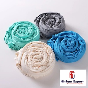 Plain Airflow <b>Scarf</b> Woven Fabric Producer Cotton Viscose Polyester Lightweight Textile for Custom Brand Collections - Product Image 3