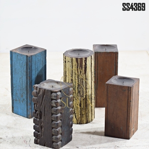 Support de bougie artisanal en fer SURENSPACE SS4369, design traditionnel pour hôtels, restaurants et salons commerciaux - Product Image 1